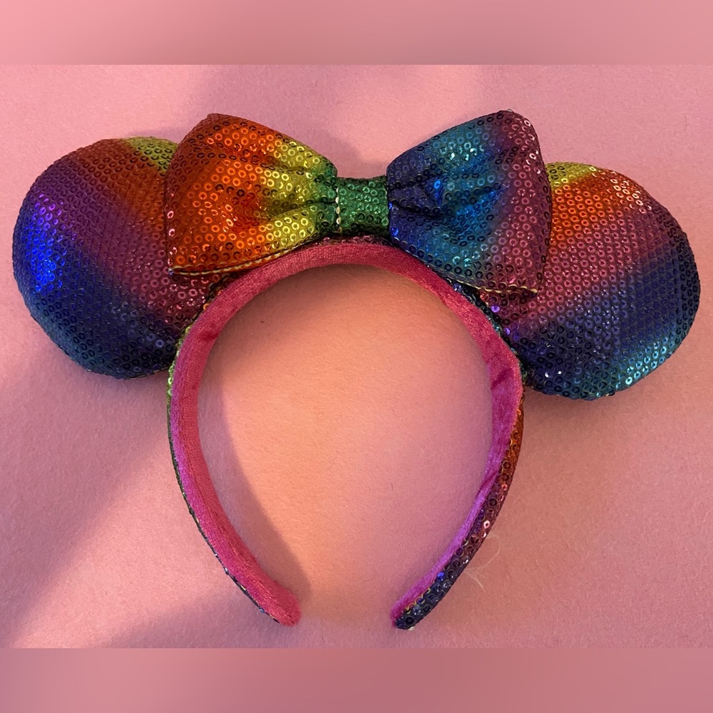 Rainbow Minnie Mouse Ears